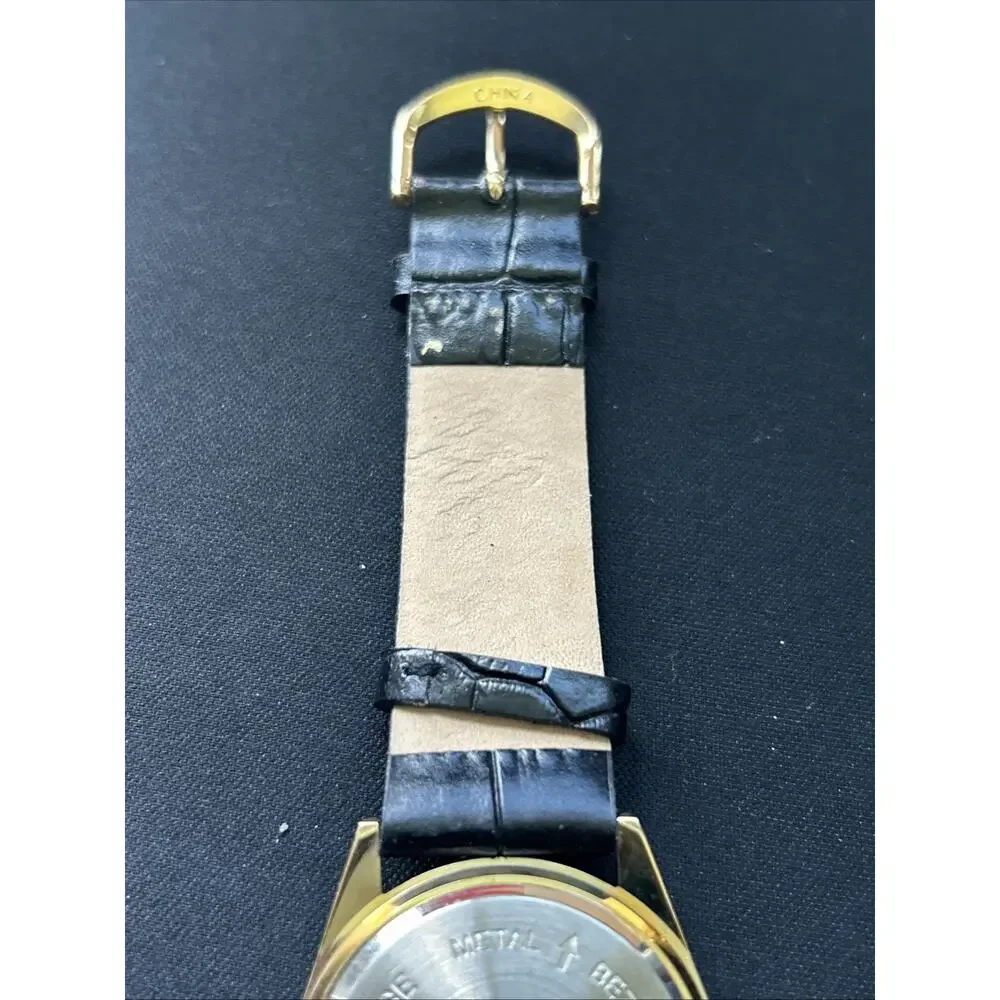 Gossip Gold Tone Black Dial And Band Women’s Quartz Watch